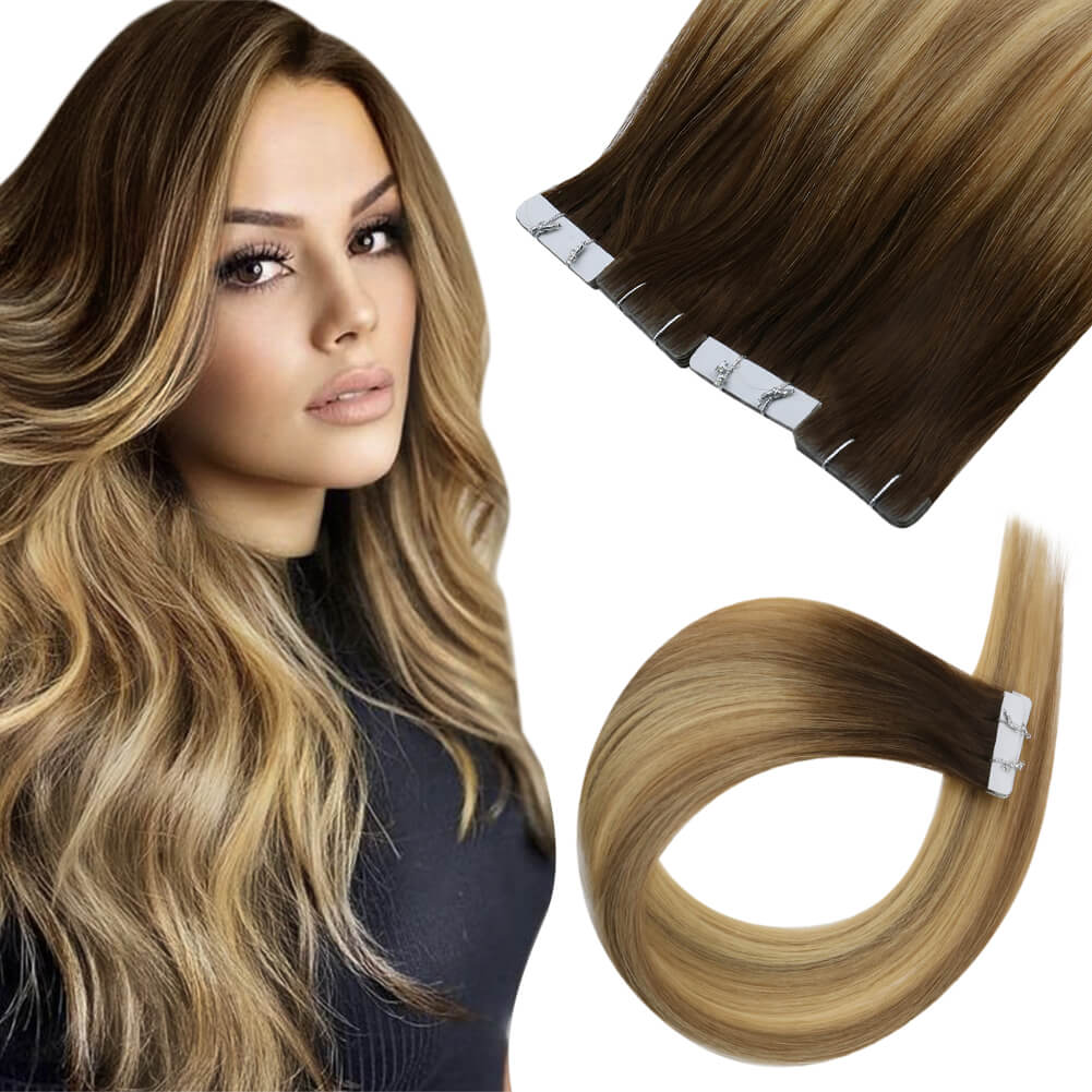 tape in real human hair extensions