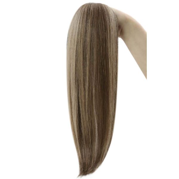 virgin hair tape in hair extensions brown blonde color