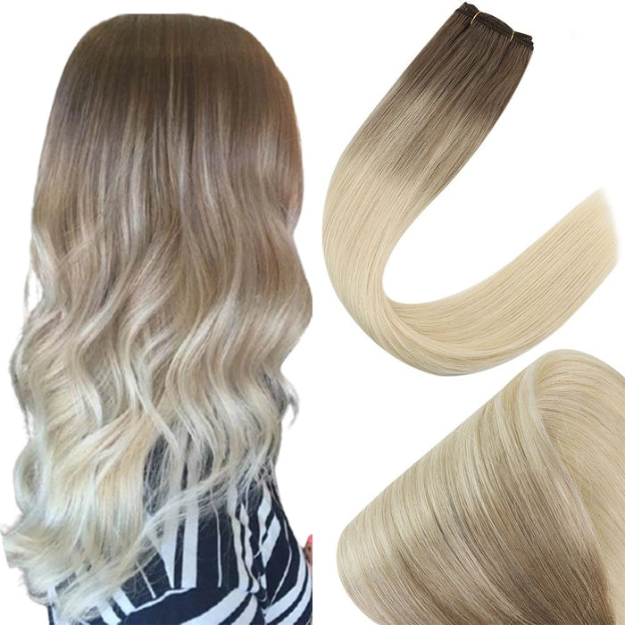 hair wefts human hair ombre blonde hair color