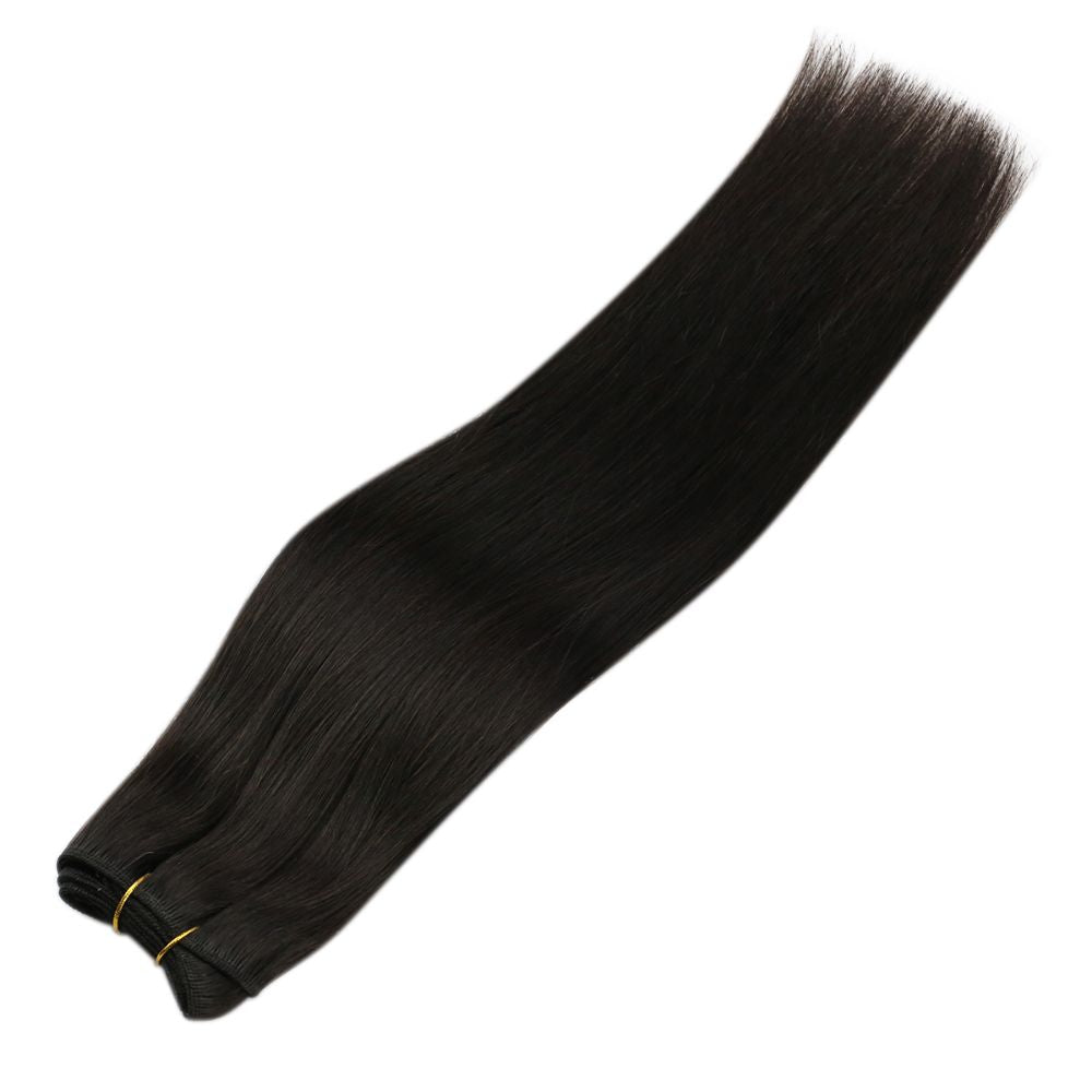 virgin hair invisible sew in hair extensions