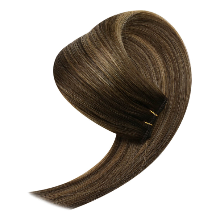 salon quality weft hair extensions 100% human
